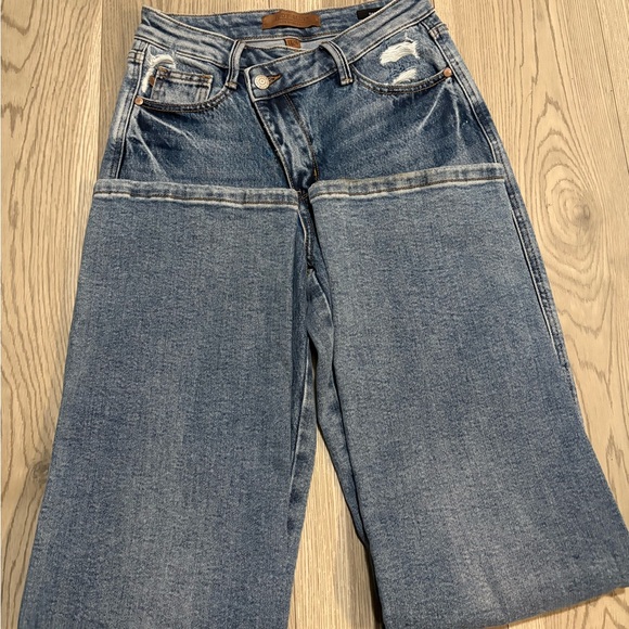 Judy Blue Straight Leg Dad Jeans Size 24 - Picture 4 of 7